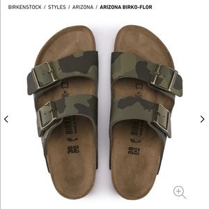 Birkenstock Camo Arizona Sandal - worn once, great condition